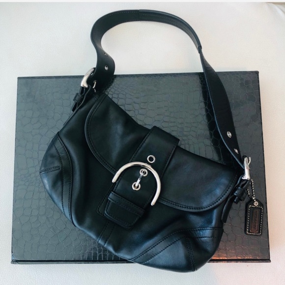 Coach Handbags - Coach Leather Buckle Bag